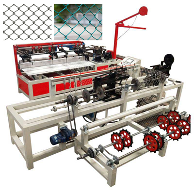 All automatic chain link fence machine loading