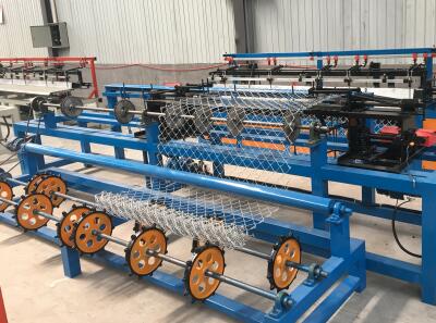 automatic steel wire chain link fence machine for Peru client