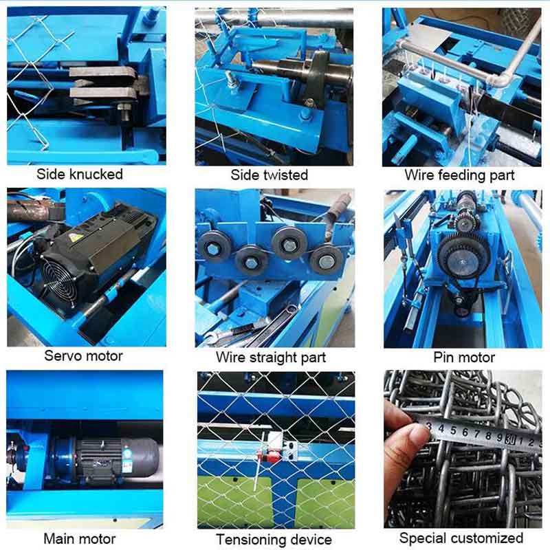 chain link fence machine details