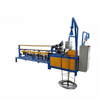 automatic double wire chain link fence making machine