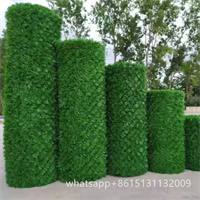 plastic grass artifical privacy chain link fence maufacturer